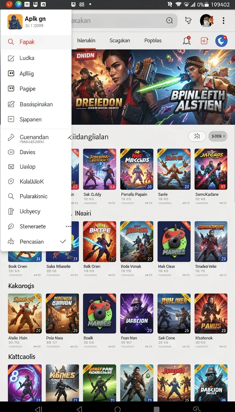 Pratinjau antarmuka megahoki — aplikasi APK resmi Android v2.5.6